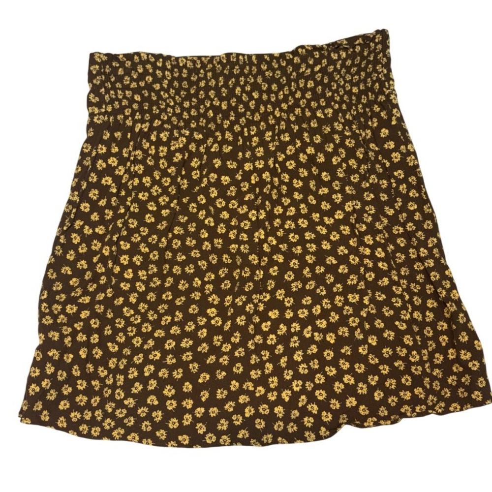 Madewell Piped Mini Skirt is featured in a "Marlow Floral Golden Spinach small - Picture 3 of 10